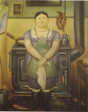 Artworks by 350 Famous Artists Painting - The Maid Fernando Botero